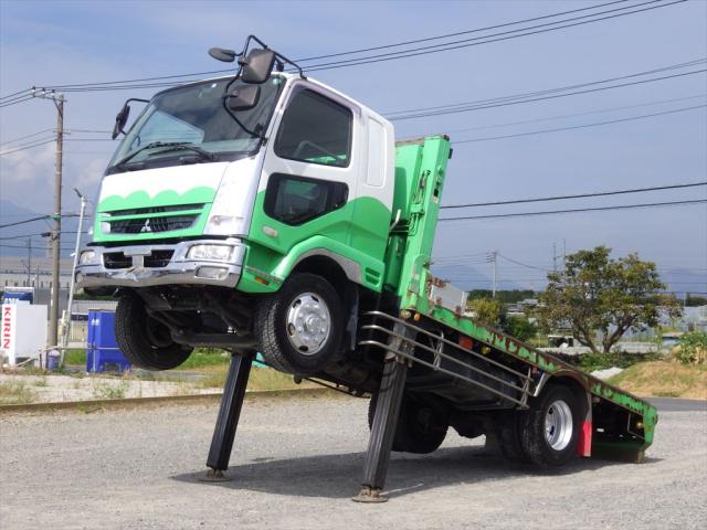 三菱 ファイター 中型/増トン 車両重機運搬 セルフローダー PDG-FK62FZ