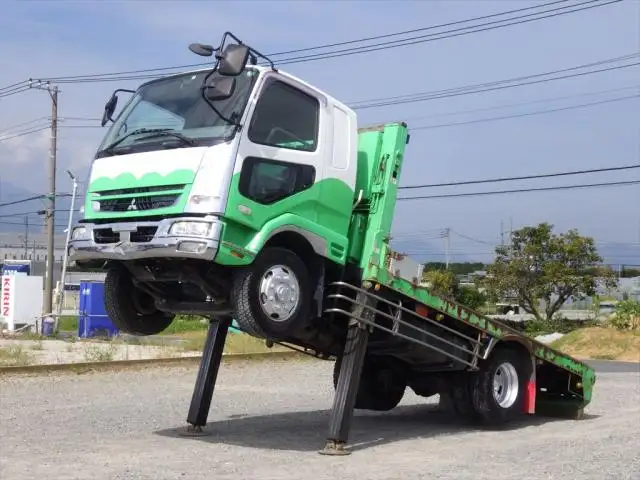 三菱 ファイター 中型/増トン 車両重機運搬 ウインチ PDG-FK62FZの中古トラック画像1