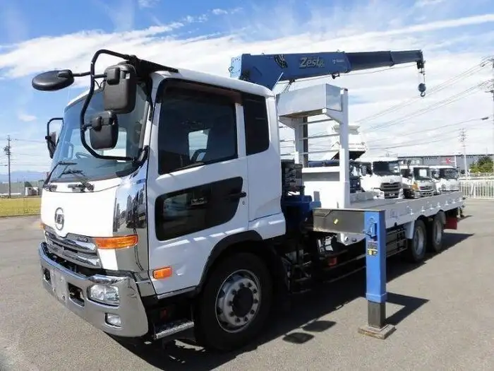 日産UD コンドル 中型/増トン クレーン付 床鉄板 3段の中古トラック画像1