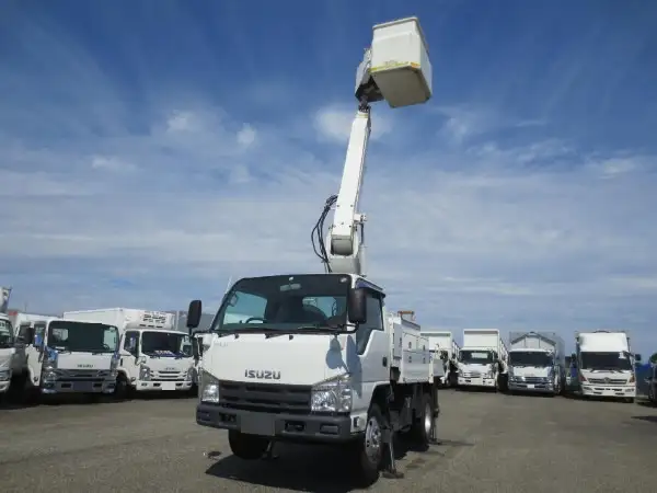 いすゞ エルフ 小型 高所・建柱車 高所作業車 電工仕様 の中古トラック【車両No.133669】