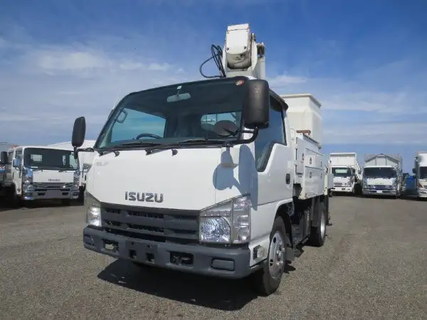 いすゞ エルフ 小型 高所・建柱車 高所作業車 電工仕様の中古トラック画像2