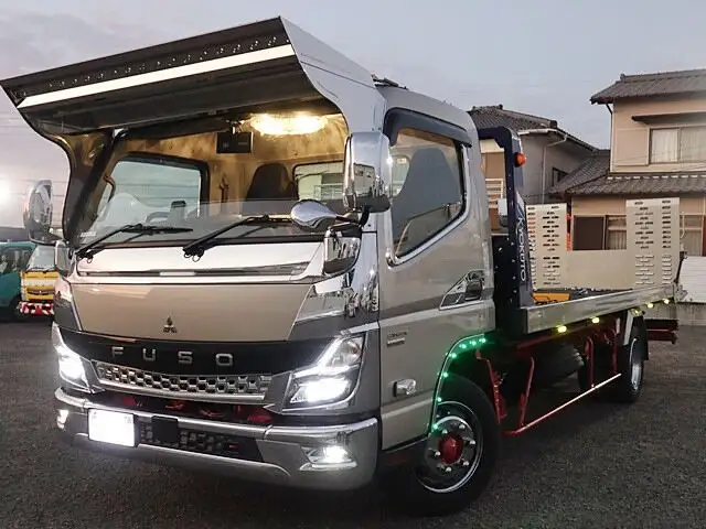 三菱 キャンター 小型 車両重機運搬 ラジコン ウインチの中古トラック画像10