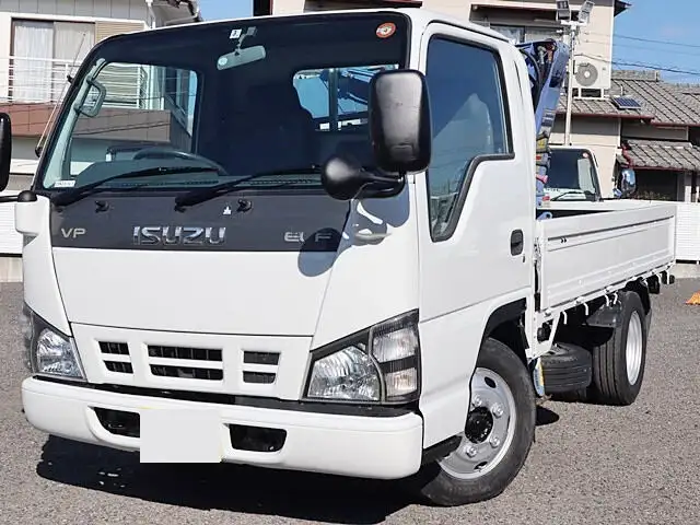 いすゞ エルフ 小型 クレーン付 横置簡易クレーン 床鉄板 の中古トラック【車両No.134304】
