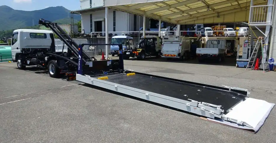 三菱 キャンター 小型 車両重機運搬 ラジコン ウインチの中古トラック画像3