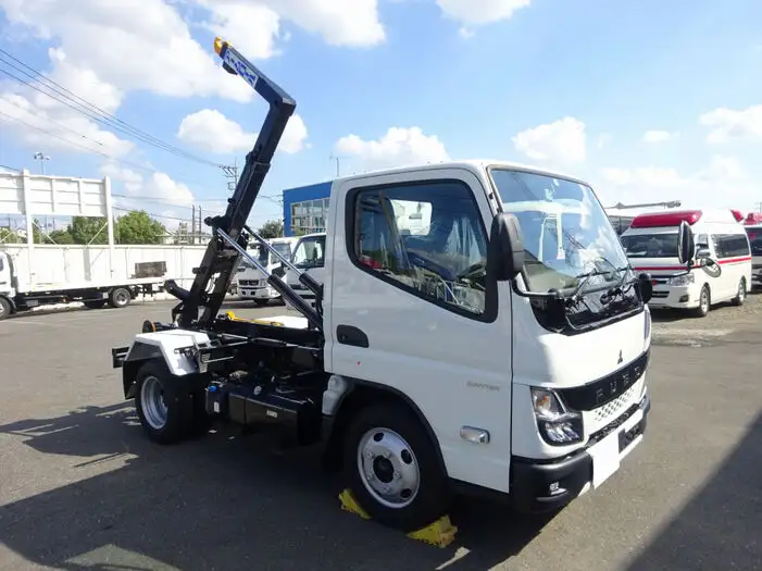 三菱 キャンター 中型/増トン アームロール ツインホイスト 2RG-FBAV0の中古トラック画像2