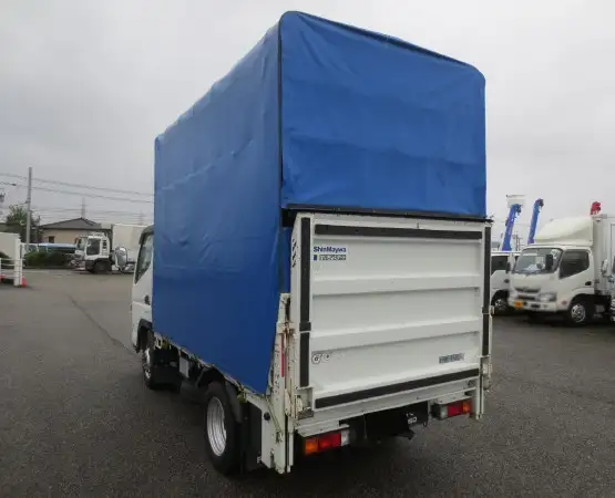 三菱 キャンター 小型 平ボディ 幌 パワーゲートの中古トラック画像4