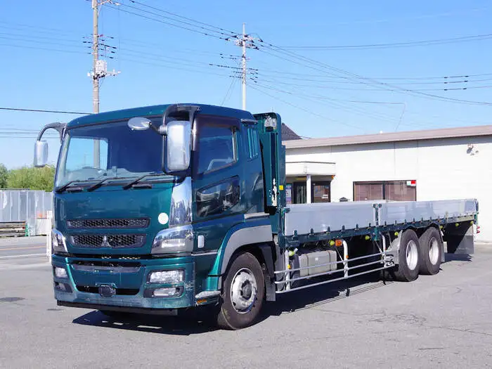 三菱 スーパーグレート 大型 平ボディ アルミブロック エアサス の中古トラック【車両No.134884】