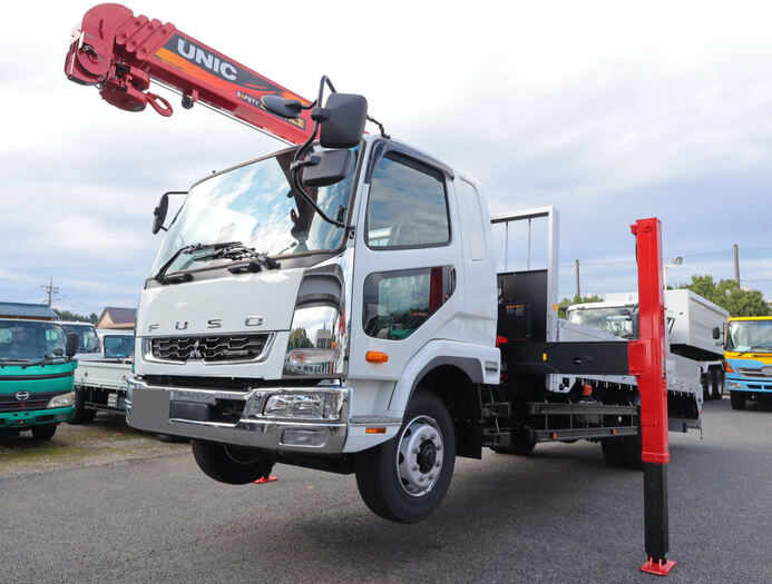 三菱 ファイター 中型/増トン 車両重機運搬 セルフローダー 2KG-FK62FZ