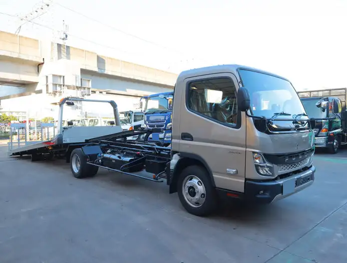 三菱 キャンター 小型 車両重機運搬 ラジコン ウインチの中古トラック画像2