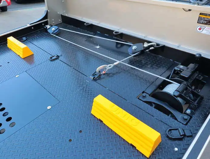三菱 キャンター 小型 車両重機運搬 ラジコン ウインチの中古トラック画像9