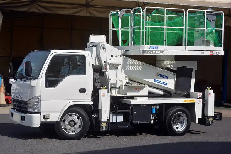 いすゞ エルフ 小型 高所・建柱車 高所作業車 SKG-NKR85YN の中古トラック【車両No.134993】