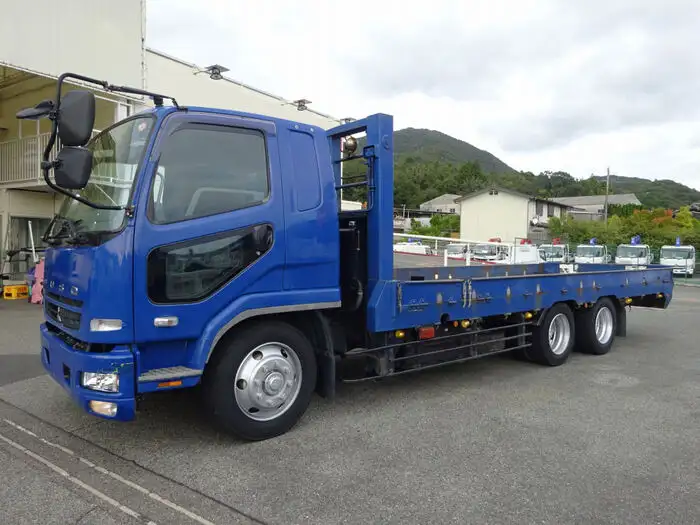 三菱 ファイター 中型/増トン 車両重機運搬 ウインチ ベッドの中古トラック画像1