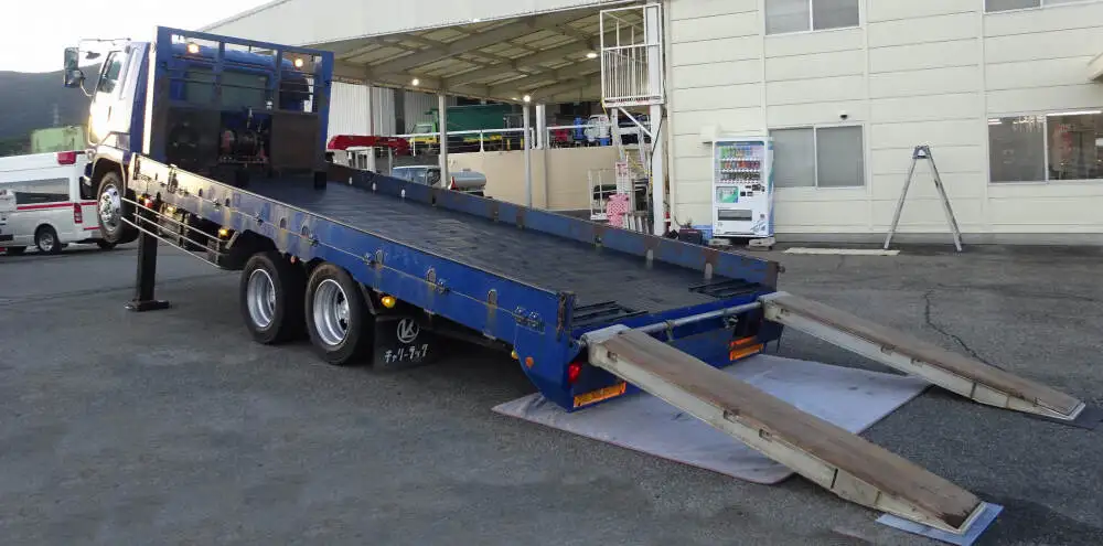 三菱 ファイター 中型/増トン 車両重機運搬 ウインチ ベッドの中古トラック画像3