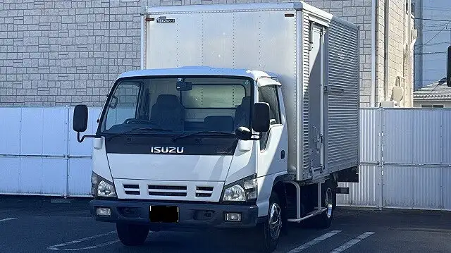 いすゞ エルフ 小型 アルミバン パワーゲート サイドドアの中古トラック画像1