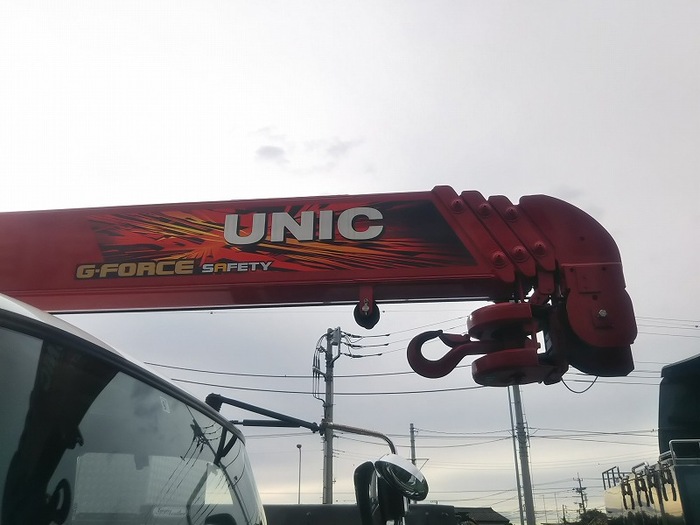 三菱 ファイター 中型 車輌重機運搬 4段クレーン ベッド|画像8