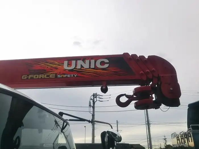 三菱 ファイター 中型/増トン 車両重機運搬 4段クレーン ベッドの中古トラック画像8