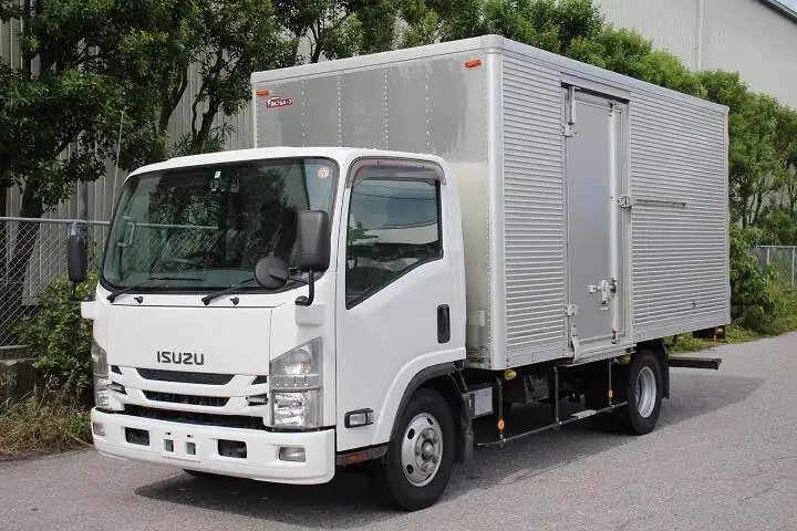 いすゞ エルフ 小型 アルミバン サイドドア TRG-NPR85ANの中古トラック画像1