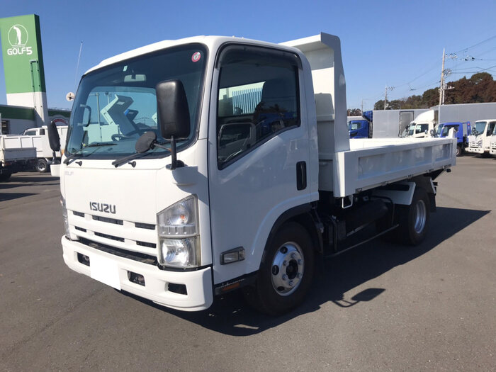 いすゞ エルフ 小型 ダンプ ワイドセミ PDG-NPR75N