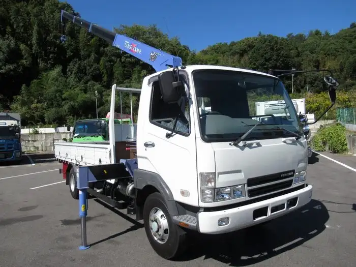 三菱 ファイター 中型/増トン クレーン付 床鉄板 4段の中古トラック画像2