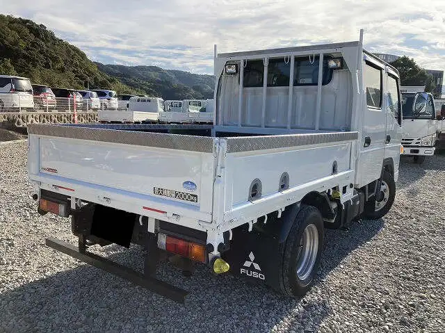 三菱 キャンター 小型 平ボディ Wキャブ TKG-FBA20の中古トラック画像2