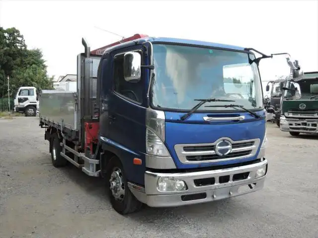 日野 レンジャー 中型/増トン クレーン付 床鉄板 4段の中古トラック画像2
