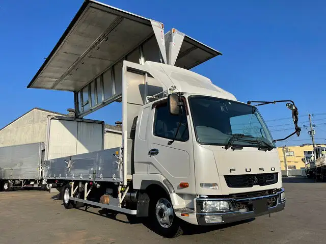 三菱 ファイター 中型/増トン ウイング エアサス ベッドの中古トラック画像4