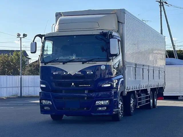 三菱 スーパーグレート 大型 ウイング エアサス ベッド の中古トラック【車両No.135914】