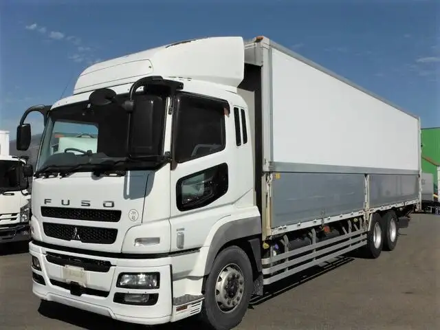 三菱 スーパーグレート 大型 ウイング エアサス ベッド の中古トラック【車両No.135992】