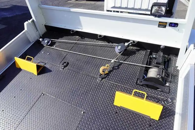 三菱 キャンター 小型 車両重機運搬 ラジコン フックインの中古トラック画像5