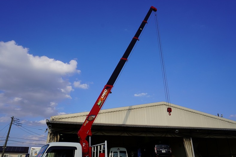 三菱 キャンター 小型 車輌重機運搬 5段クレーン ラジコン|画像5