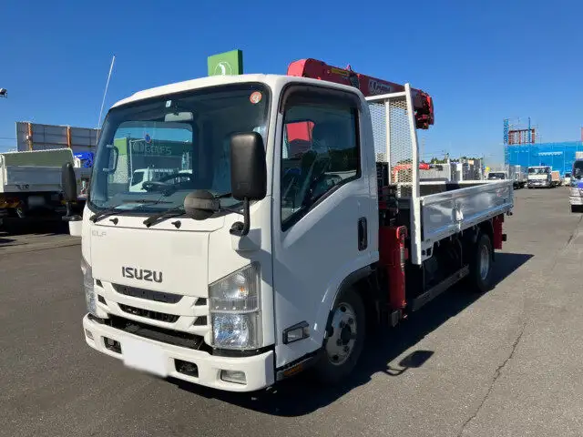 いすゞ エルフ 小型 クレーン付 4段 ラジコンの中古トラック画像1