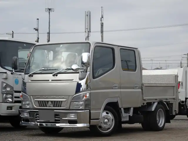 三菱 キャンター 小型 平ボディ Wキャブ パワーゲート の中古トラック【車両No.136619】