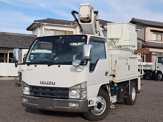 いすゞ エルフ 小型 高所・建柱車 高所作業車 電工仕様｜画像1