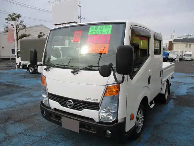 日産 アトラス 小型 平ボディ Wキャブ CBF-SQ2F24の中古トラック画像1