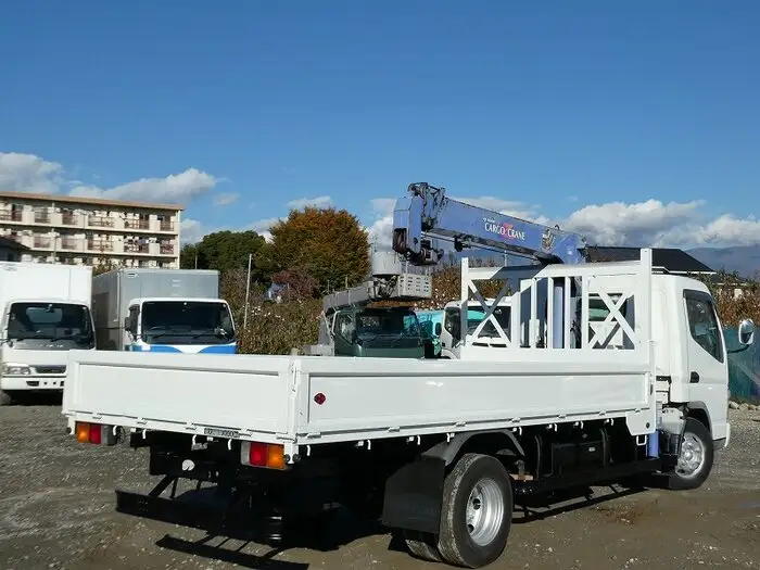 三菱 キャンター 小型 クレーン付 床鉄板 4段の中古トラック画像6