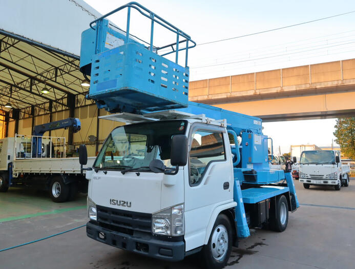 いすゞ エルフ 小型 高所・建柱車 高所作業車 BDG-NKR85N