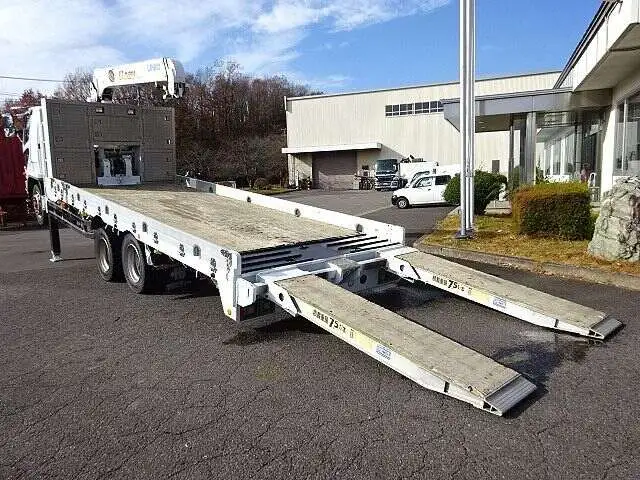 三菱 ファイター 中型/増トン 車両重機運搬 3段クレーン ウインチの中古トラック画像4