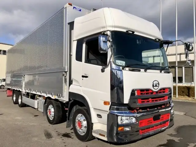 日産UD クオン 大型 ウイング ハイルーフ エアサスの中古トラック画像2