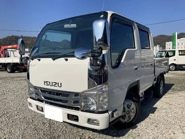 いすゞ エルフ 小型 平ボディ Wキャブ TRG-NJR85Aの中古トラック画像1