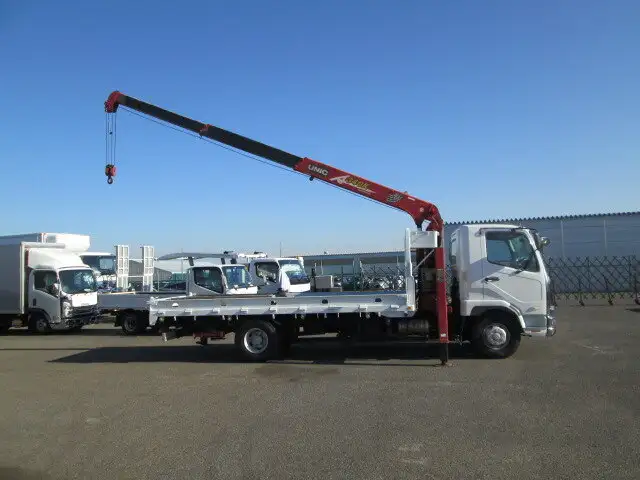 三菱 ファイター 中型/増トン 車両重機運搬 3段クレーン フックインの中古トラック画像10