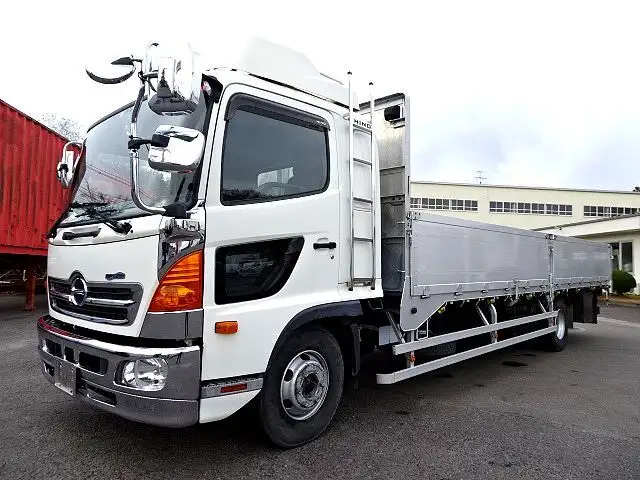 日野 レンジャー 中型/増トン 平ボディ アルミブロック ベッドの中古トラック画像1