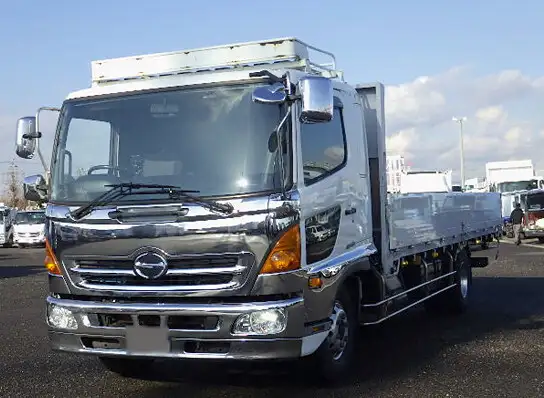 日野 レンジャー 中型/増トン 平ボディ アルミブロック ベッドの中古トラック画像1