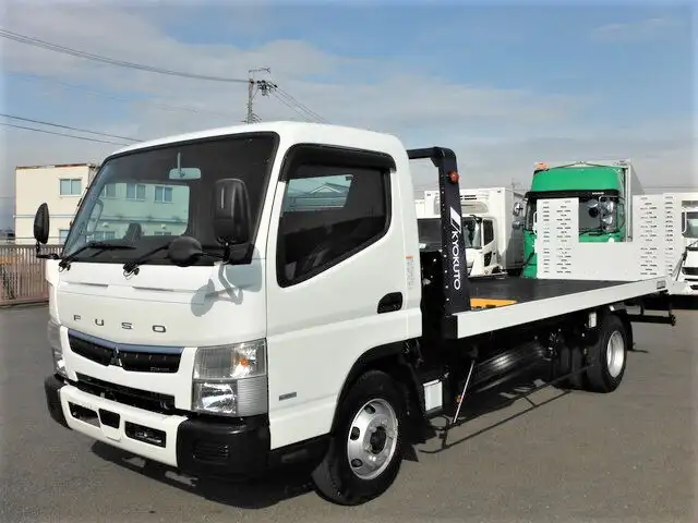 三菱 キャンター 小型 車両重機運搬 ラジコン ウインチの中古トラック画像1