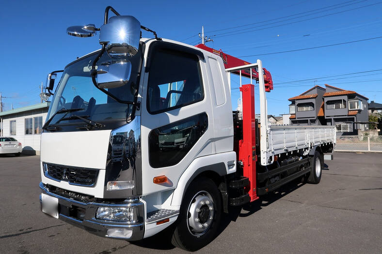 三菱 ファイター 中型/増トン 車両重機運搬 セルフローダー 2KG-FK62FZ