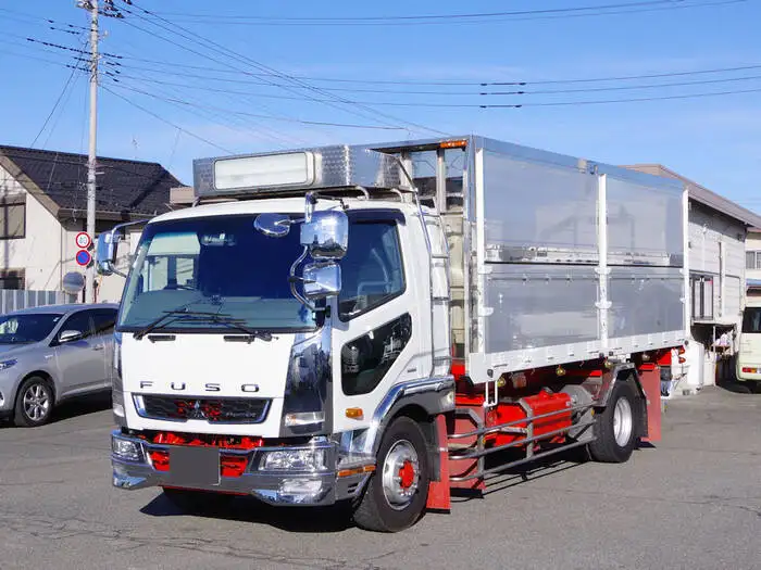 三菱 ファイター 中型/増トン ダンプ 土砂禁 ステンレス張り の中古トラック【車両No.138704】