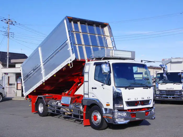 三菱 ファイター 中型/増トン ダンプ 土砂禁 ステンレス張りの中古トラック画像2