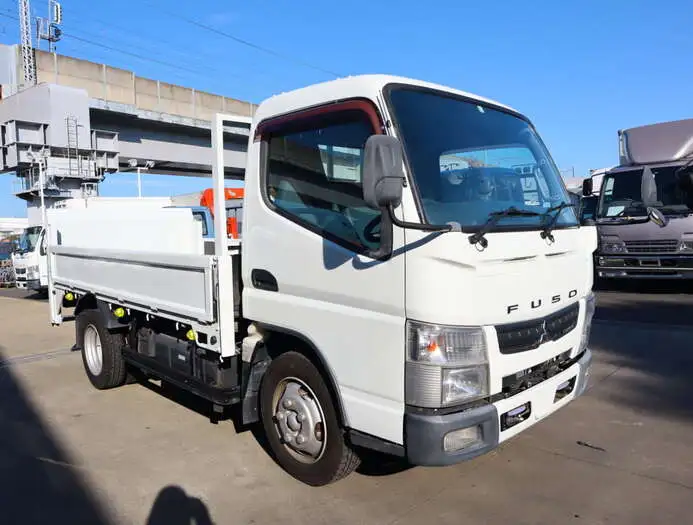 三菱 キャンター 小型 平ボディ パワーゲート 床鉄板の中古トラック画像2
