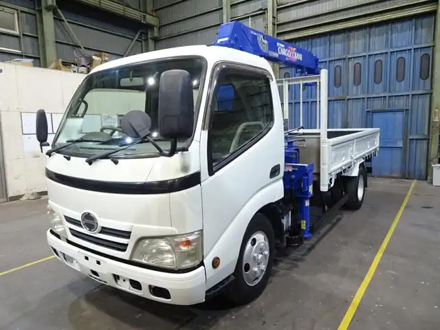日野 デュトロ 小型 クレーン付 床鉄板 3段 の中古トラック【車両No.138821】