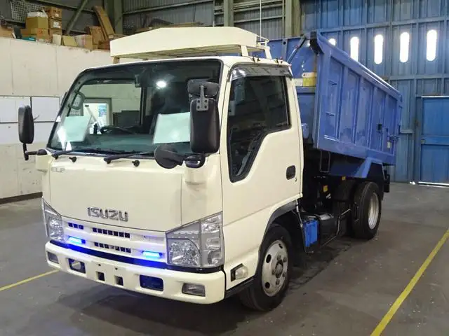 いすゞ エルフ 小型 ダンプ 土砂禁 天蓋付き の中古トラック【車両No.138824】