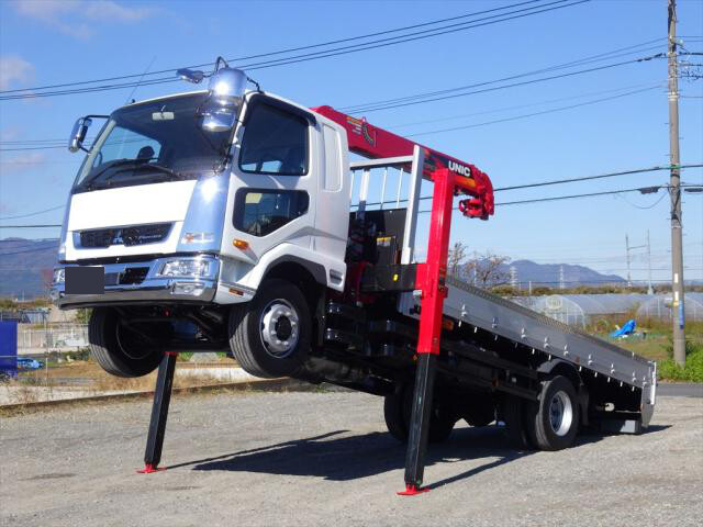 三菱 ファイター 中型/増トン 車両重機運搬 セルフローダー 2KG-FK62FZ